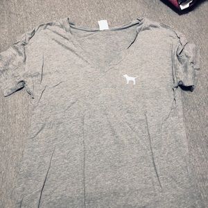 VS Pink Leggings Camo Back Logo Tee